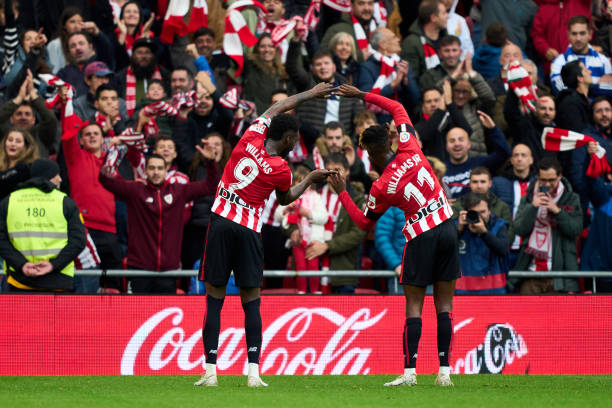 Williams brothers celebrating a goal.  ||  Photo: Getty Images. 