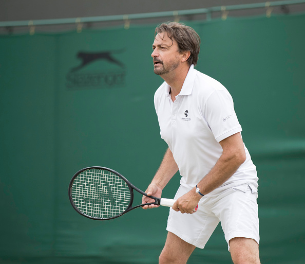 Henri Leconte at Wimbledon in the invitational doubles (Photo: Roland Harrison/Getty Images)