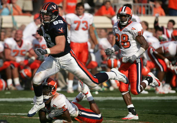 Heath Miller during his time at the University of Virginia / Doug Pensinger - Getty Images