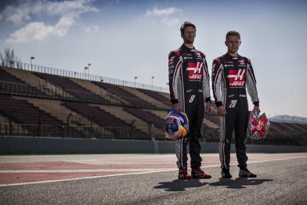Romain Grosjean y Kevin Magnussen | Haas F1 Team