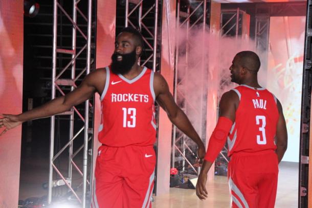 La dupla Paul - Harden buscará llegar muy lejos (Foto: NBA.com)