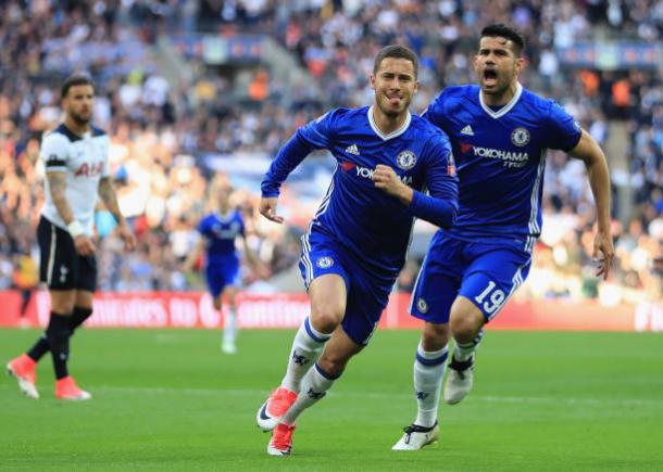Chelsea e Tottenham fizeram uma das semifinais da última FA Cup, com vitória dos Blues (Foto: Richard Heathcote/Getty Images)