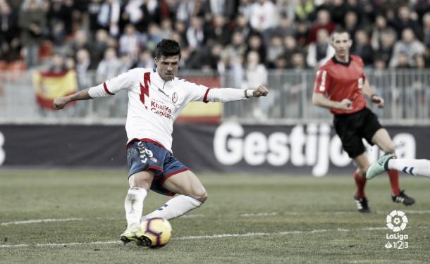 Héctor Hernández en una ocasión del partido | Foto: LaLiga