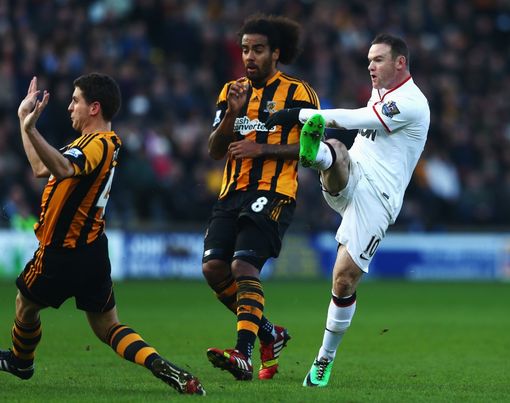 Rooney hizo gol en el Boxing Day de 2013 ante el Hull. Foto: Matthew Lewis