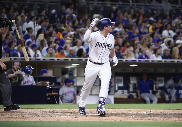 Renfroe drove in two of the Padres three runs on the night/Photo: Denis Poroy/Getty Images