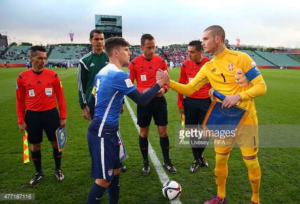 Hyndman in action for USA Under 20's at the World Cup in New Zealand. (Photo via Getty Images/Alex Livesey)