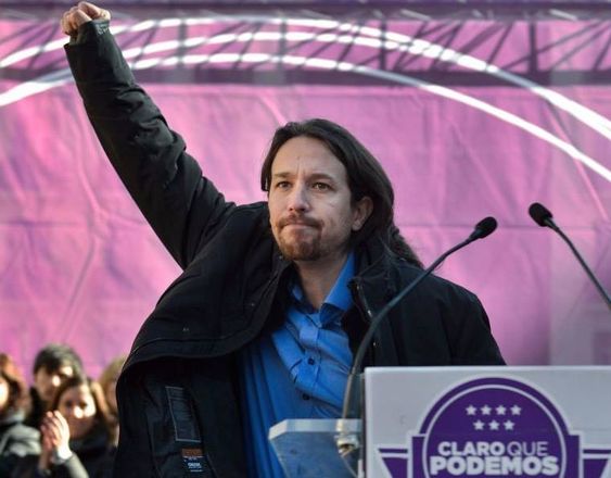 Los comienzos de Iglesias en Podemos. Fuente: Pinterest.