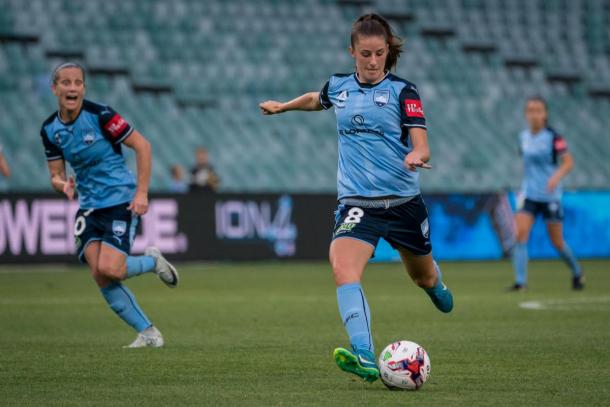 Amy Harrison in action for Sydney FC | Source: sydneyfc.com