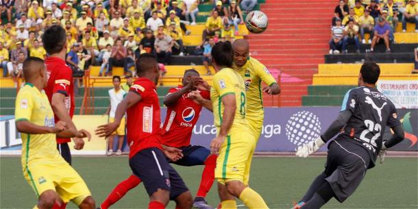 Medellín ante Bucaramanga. Foto: El Tiempo.