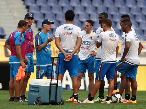 Colombia's final preparations. Source: futbolred