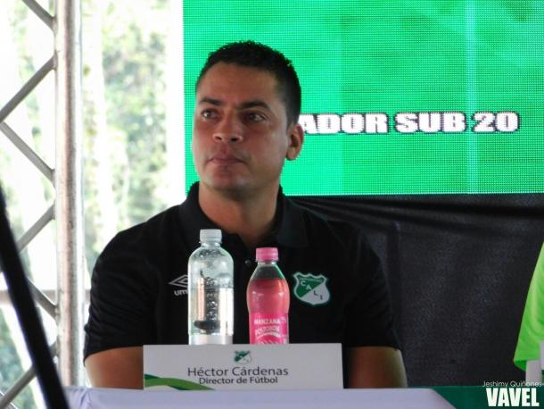 Héctor Cárdenas, director de fútbol del Dep. Cali Foto: Jeshimy Quiñones- VAVEL