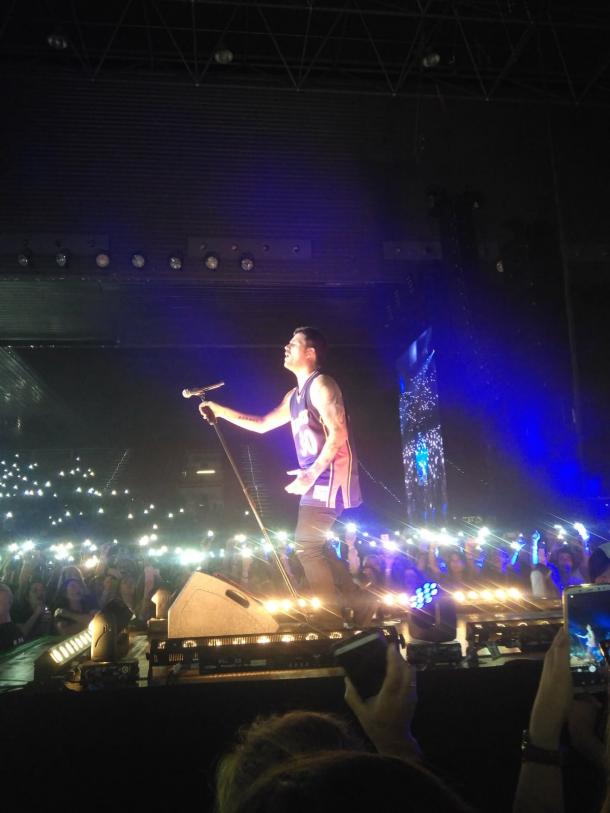 Dani Martín durante el concierto en el BEC! (Fuente: Maider Pascual)