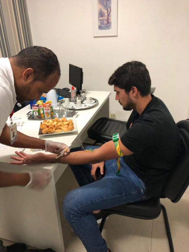 Jogador faz exames em clínica privada em Belo Horizonte (créditos: Anselmo Paiva)