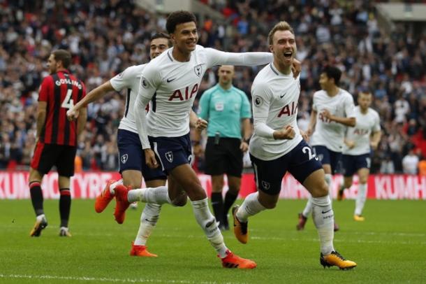 Jugadores del Tottenham celebrando un gol | Imagen: Tottenham Hotspur
