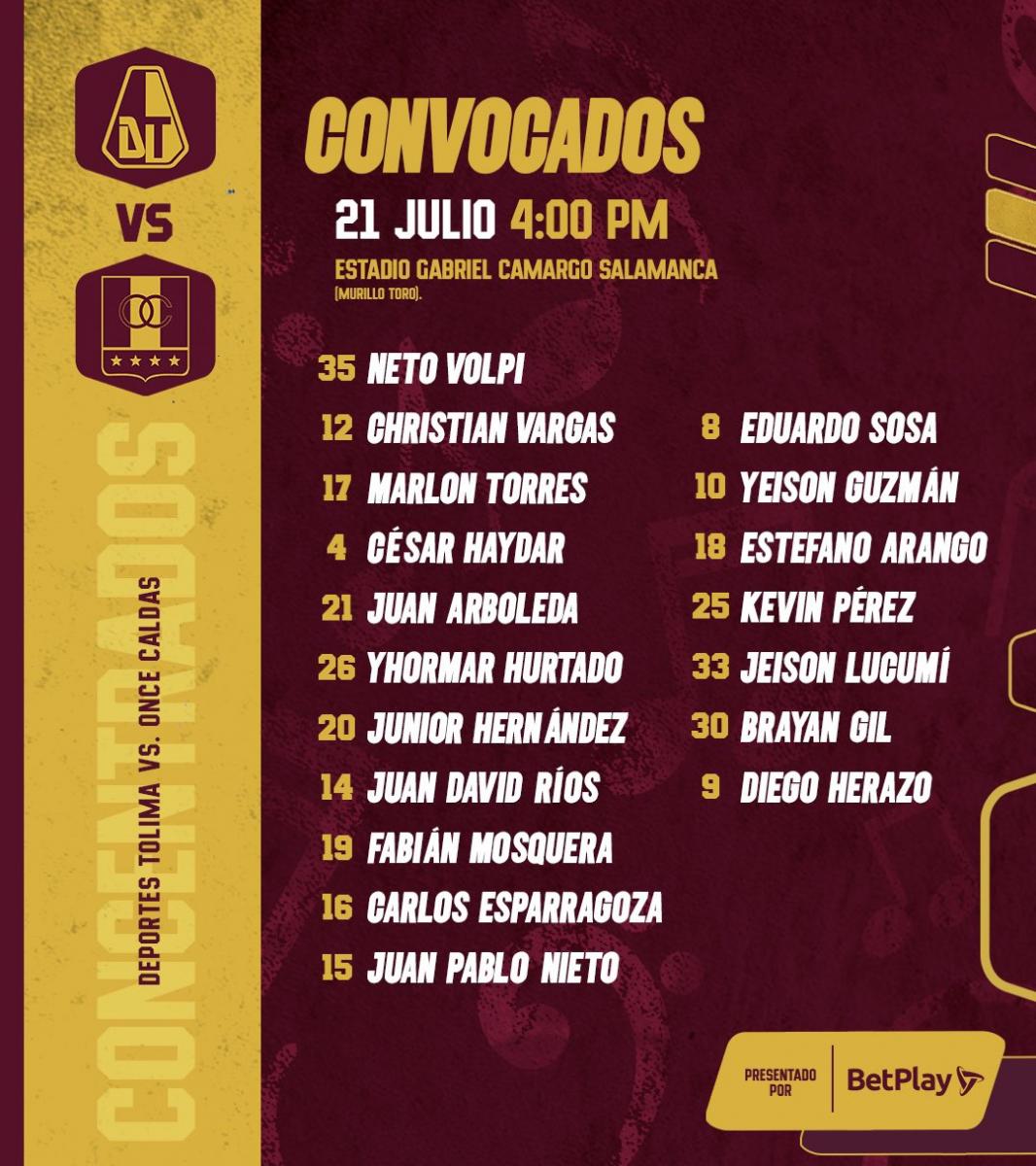 Previa Deportes Tolima Vs Once Caldas: A Encarrilar El Rumbo - VAVEL ...