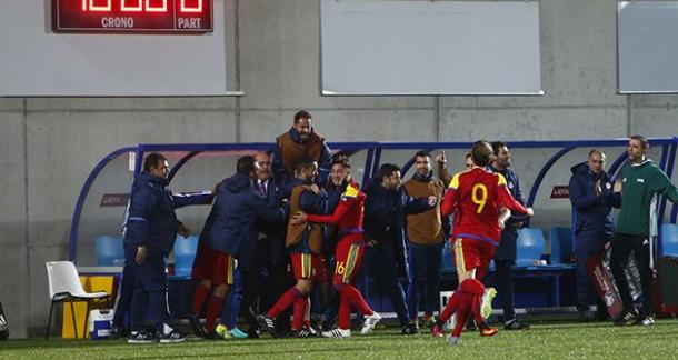 Andorra celebra el gol de Alexandre | Foto: FAF