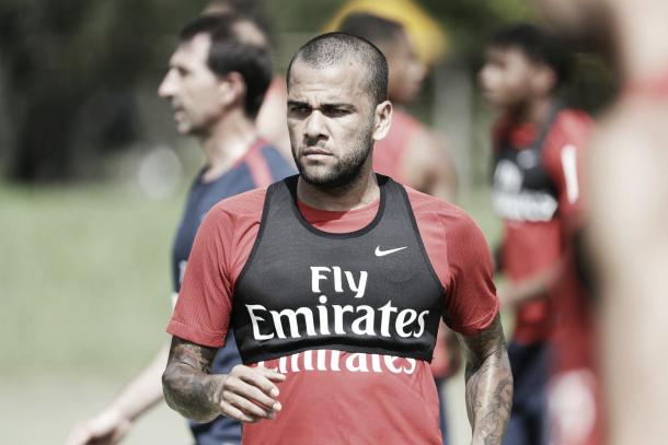 Dani Alves podría cumplir con la famosa ley del ex | Foto: PSG Twitter