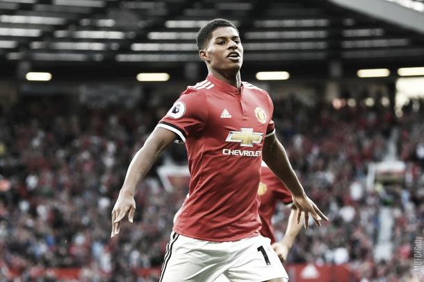 Marcus Rashford solo necesitó 3' para convertir el primer gol | Foto: @ManUtd