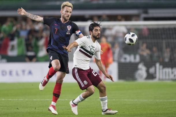 Ivan Rakitic durante el amistoso ante México en Texas| Foto: Federación Mexicana de Fútbol