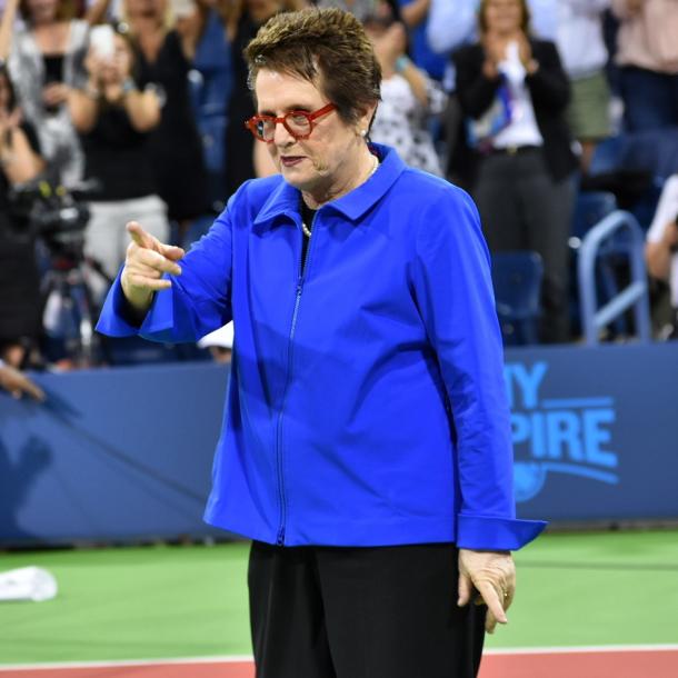 King during the ceremony honoring women in sports/Photo: John Lupo VAVEL UK