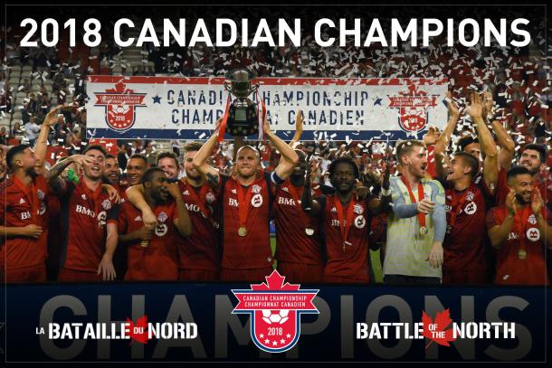 Cartel de campeón para Toronto FC. Fuente: Canada Soccer
