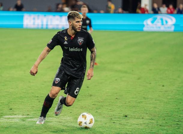 Acosta de DC United. Fuente: DC United