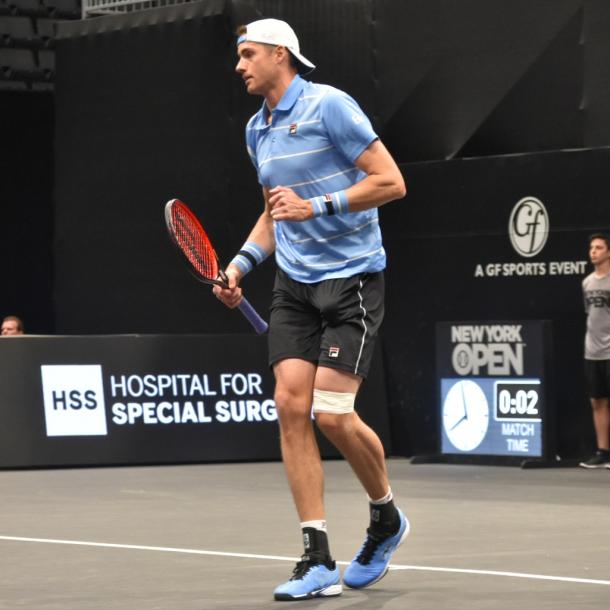 Isner is action in Long Island/Photo: John Lupo/VAVEL UK