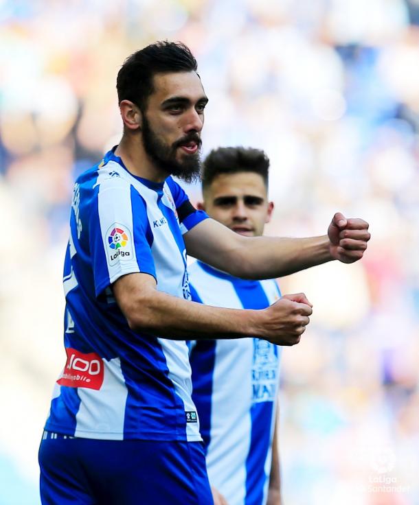 Iglesias celebra el 1-0. Foto: La Liga