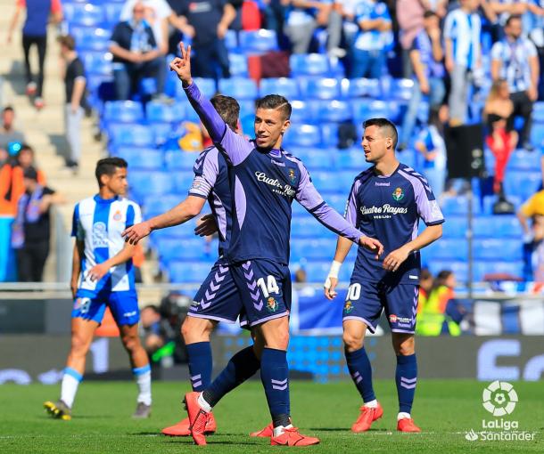 Alcaraz marcó el 1-1. Foto: La Liga.