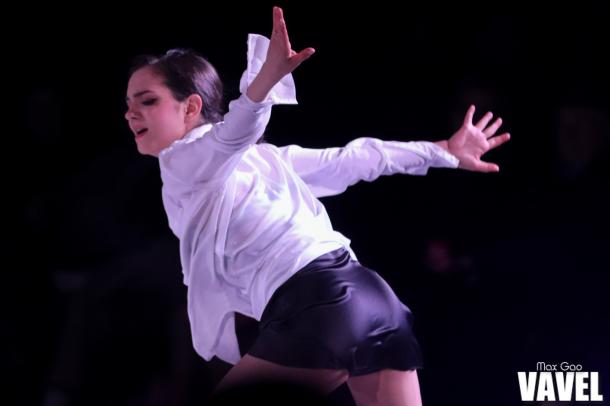 Evgenia Medvedeva skating to Kristian Kostov’s “Beautiful Mess” at the Stars on Ice show in Hamilton on May 4, 2019.