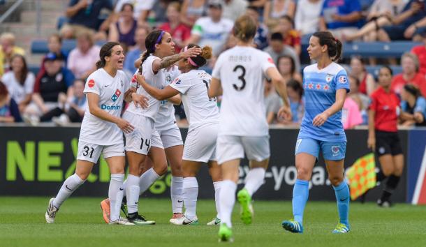 Sydney Leroux scored her fifth goal for FC Kansas City | Source: NWSL