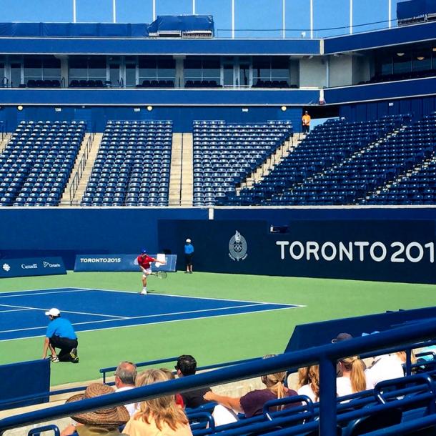 Aubone playing at the Toronto 2015 Pan American Games in Toronto, Canada. | Photo via Jean-Yves Aubone's Official Website