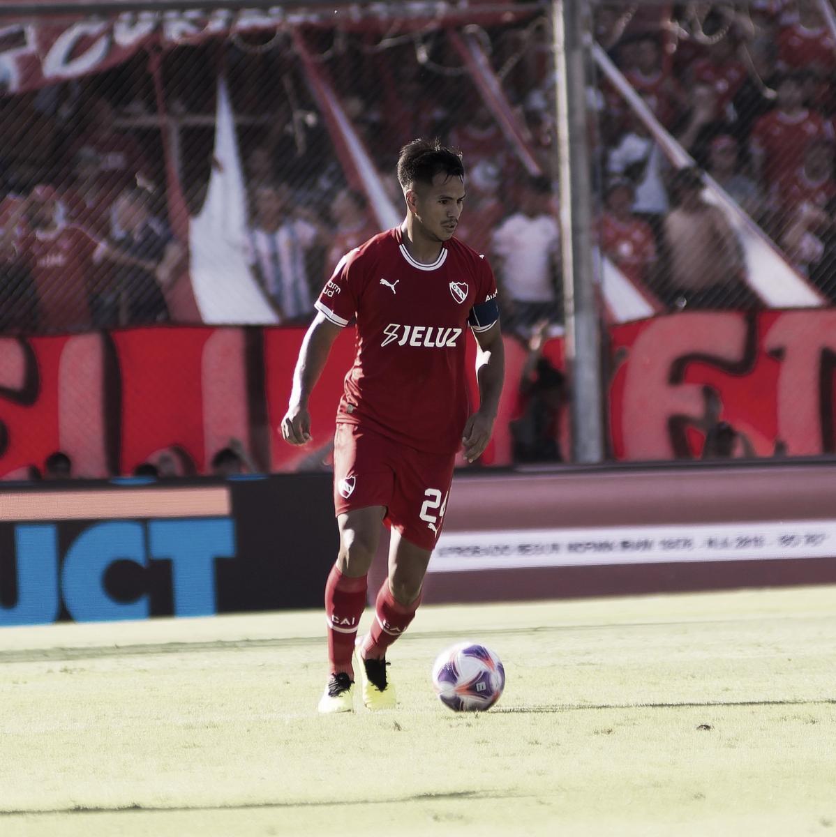 Sergio Barreto jugando en el primer equipo (Foto: Prensa Independiente)