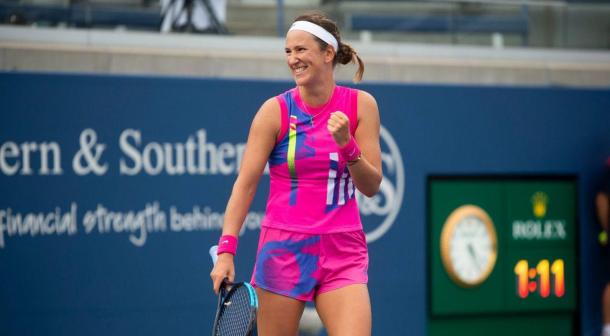 Azarenka reacts after dominating Vekic/Photo: Western and Southern Open