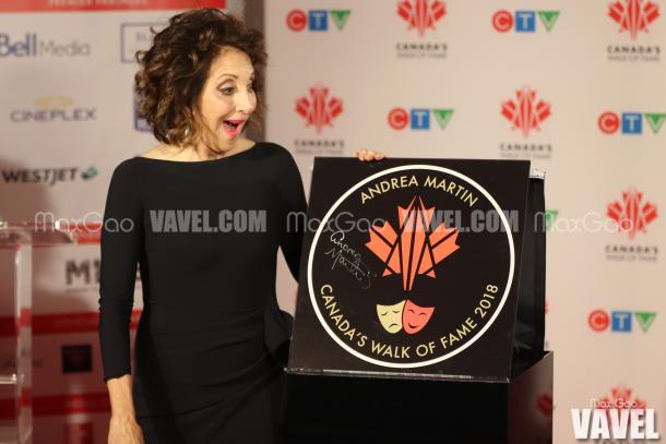 One More for the Road: Andrea Martin was by far the most expressive inductee of the night when the time came to see their stars for the first time.