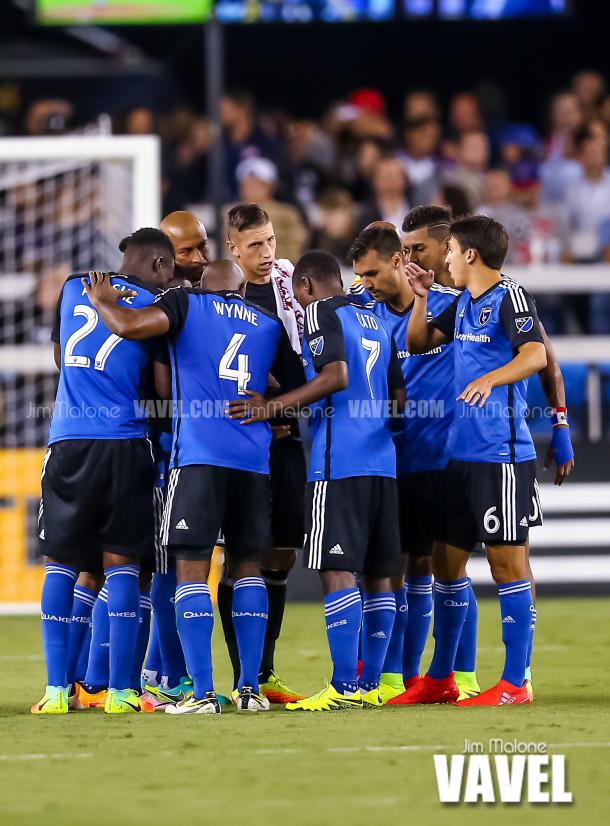San Jose Earthquakes look to regroup after the first half of play against New York City FC. / Jim Malone – VAVEL USA