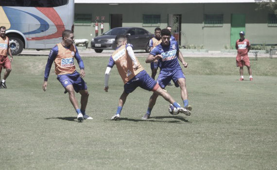 (Jogadores do Bahia em treino na cidade de São Paulo)Foto: Divulgação/esporteclubebahia.com.br