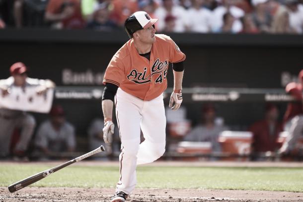 Trumbo should hit plenty of home runs at Camden Yards. Photo: Baltimore Sun