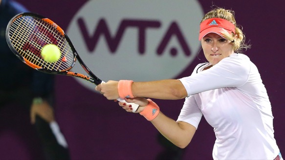 Mladenovic fights back but it is not enough | Photo courtesy of: Qatar Tennis