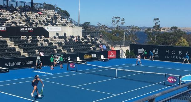 The match was reaching a tense climax | Photo: Hobart International