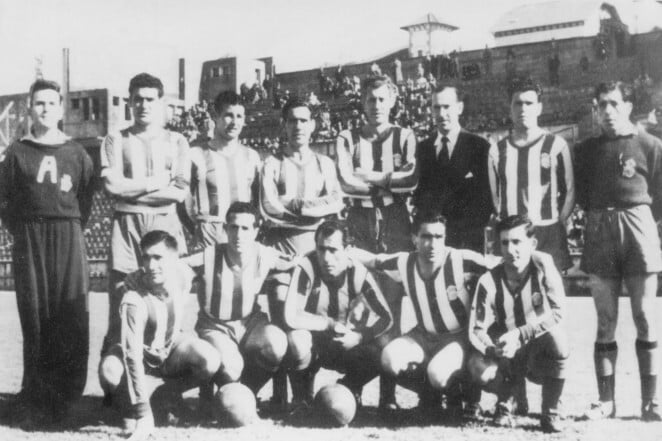 Plantilla del RC Deportivo La Coruña a principios del S.XX. Fuente: RCDeportivo