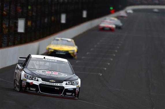 Kevin Harvick drives during last year's race. (Sarah Crabill/NASCAR via Getty Images)
