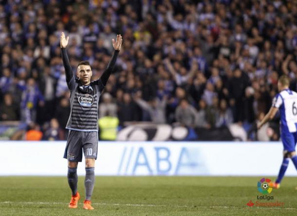 Iago Aspas regala la vittoria al Celta Vigo nel derby contro il Deportivo La Coruna