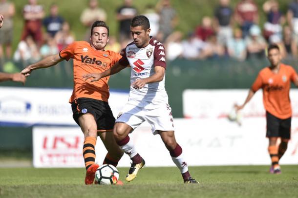 Iago Falque in campo in questo precampionato, torinofc.it