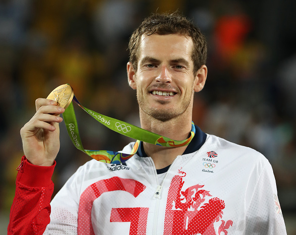 Andy Murray with his second Olympic gold medal (Image: Ian MacNicol)