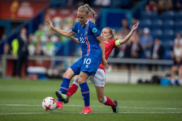 Dagny Brynjarsdottir for Iceland | Photo: Getty Images