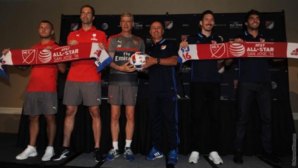 Rueda de prensa previa al MLS All-Star Game (Imagen: arsenal.com)