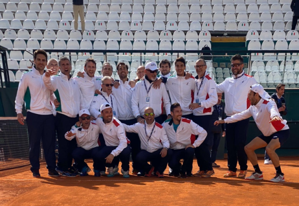 Italia, un equipo con historia en Copa Davis. Imagen: @DavisCupFinals