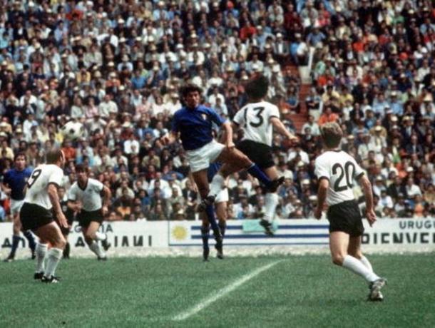 Italia vs Alemania en el Estadio Azteca, Mundial México 1970 | Foto: Getty 