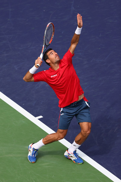 Ivan Dodig in 2016 BNP Paribas Open action. Photo: Julian Finney/Getty Images